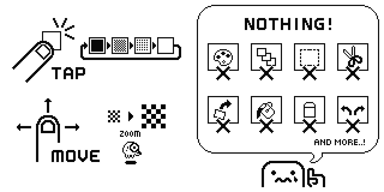 最小の機能しか使えないからこそ楽しいモノクロドット絵エディタ「PixelTweet」